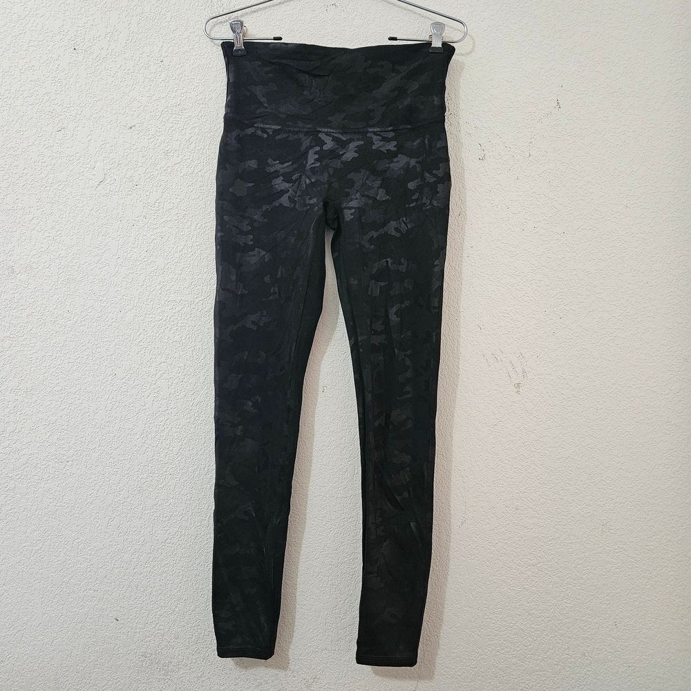 SPANX Black Camouflage Leggings